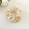 Goma para el Cabello de Camelia Estilo Francés para Mujer, Accesorio de Alto Nivel para Moño, Scrunchie de Moda, Diadema Versátil