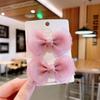 Grampo de cabelo de malha estilo coreano, grampo de cabelo de bico de pato, acessórios para crianças, grampo de cabelo de bebê da Coreia do Sul, princesa, grampo lateral