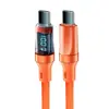 Cable de Datos Tipo Carga Súper Rápida Digital de 120W PD Aplicable a Apple 16 Huawei Glory Xiaomi Luminiscencia Digital