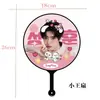 Cabo de Ventilador Transparente Mini Personalizado, Ventilador de Apoio a Celebridade, Ventilador Personalizado em Formato de Coração, Ventilador Personalizado Estilo Japonês e Coreano