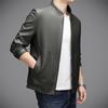 Chaqueta de Piel Sintética Genuina Haining para Hombre, Estilo Corto Primavera y Otoño 2026, Casual Ajustada, Abrigo Elegante y Atractivo