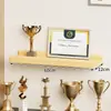 Estante de Exhibición de Pared de Honor Estante Recto Montado en Pared Estante Estante de Pared para Trofeos Certificados Medallas de Empresa