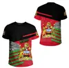 Camiseta Informal de Manga Corta para Hombre y Mujer con Patrón de Bandera y Emblema Nacional de Malaui, Impresión 3D, Venta Directa de Fábrica