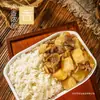 Arroz auto-calentable, una caja de arroz auto-calentable, 24 porciones de arroz auto-calentable, arroz instantáneo conveniente, olla caliente auto-calentable