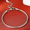 Pulsera de Collar de Resorte Enrollado de Tres Hilos Transfronteriza Europea y Americana Lujo Ligero Alto Sentido Metal Punk Hip-hop