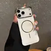 Patrón de Hilo Dorado Electrochapado Adecuado para Funda de Teléfono Móvil Iphone17 Sin Bordes Mate 17Promax Círculo Delgado Cubierta Protectora Magnética