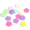 Cuentas sueltas de estrella de cinco puntas de color macarrón acrílico con forma de corazón, agujero grande, lazo, flor pequeña, cuentas de flores, material para manualidades con cuentas