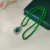 Nuevo Collar de Estilo Étnico Chino Cadena Larga para Suéter Lujo Ligero Gama Alta Moda Otoño e Invierno para Mujer Accesorio de Colgante Versátil