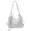 Bolso de Mujer, Bolso Cruzado de Hombro Único, Bolso de Nube con Lunares Azul Claro, Nueva Moda 2026 Versátil Mochila para Viajes y Vacaciones
