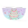 Oso Rosa Hecho a Medida de Fábrica Regalo Día de San Valentín Serie Pastel de Cumpleaños Chal Juguetón para Fiesta