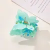 Nuevo Clip de Mariposa de Mármol Francés Super Hada, Pasador Simple y Dulce para la Parte Posterior de la Cabeza, Pinza de Tiburón Pinza para el Cabello Accesorio para el Cabello