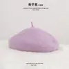 Boina de Color Sólido para Niños Lana para Mujer Todo Fósforo Otoño e Invierno Sombrero de Pintor Padre-Hijo para Niña Sombrero de Lana Sombrero de Lana