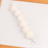 Nueva cadena de bolas de pelo de colores de peluche para decoración de funda de teléfono, anillo de resorte con pintura creativa, accesorios para decoración de bolso de mujer