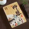 Cuaderno de Madera Lujo Accesible Caja de Regalo Patrón Logo Personalizado Madera Dura Oscura y Clara Nota de Negocios A5 Recuerdo