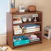 Prateleira de Armazenamento de Madeira Maciça Prateleira Simples para Mesa Prateleira de Armazenamento para Mesa de Estudante Estante de Sala de Estudo Nórdica