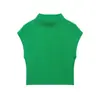 Para Comercio Exterior Transfronterizo Europeo y Americano Ropa de Mujer Aliexpress Más Vendido Moda de Verano Versátil Top de Tirantes de Canalé Tejido de Punto