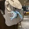Novo Atacado Transfronteiriço Processamento Couro Baleia Marinha Chaveiro Aluno Casal Bolsa Decorativa Mochila Pequeno Pingente