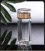 Embalagem Cápsula Transparente Garrafa Plástica com Tampa de Camada Dupla e Selo, Frasco de Remédio para Presente de Cuidados com a Saúde, Frasco Acrílico de Ginseng Americano para Sub-Embalagem