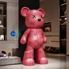 Padrão de Couro Urso Violento Ornamento de Chão Áudio Bluetooth Gabinete de TV Mesa Lateral de Sofá Presente de Inauguração Decoração de Casa