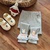 Nuevos Pantalones Lindos con Estampado Completo para Bebés Niñas, Pantalones Largos de Otoño, Pantalones Acampanados para Niñas, Pantalones Casuales de Primavera y Otoño, Modernos