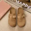 Zapatos de mujer talla pequeña, estilo retro, mules de punta cerrada, forro suave y elástico, cómodos, para mujeres menudas con pies pequeños, muy pequeños, Modelo 2026