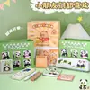 Lindo Set de Papelería de Panda de Dibujos Animados Regalos para Estudiantes Recuerdos de Cumpleaños Infantiles Caja de Regalo de Papelería de Aspecto Elegante