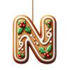 Novo Acrílico Transfronteiriço Plano Desenho Animado Acrílico Pingente de Natal Letras