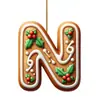 Pendente de Natal Acrílico Plano Desenho Animado Letras Novo Estilo Transfronteiriço