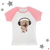Camiseta Feminina Slim-fit Emagrecedora Estilo Spice Girls Transfronteiriça Estampa de Gato Verão Sem Mangas Peça Versátil