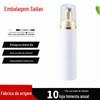 Garrafa de embalagem de boca grande por atacado garrafa de 80ml com cabeça de bomba de espuma dourada garrafa de plástico PET garrafa de mousse garrafa de limpeza facial