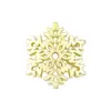 Otoño e Invierno Nuevo Joyería para Uñas Artísticas de Copo de Nieve Navideño Uñas Metálicas Uñas Artísticas de Copo de Nieve Caladas Diamante Decoraciones de Uñas Portátiles