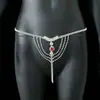 Collar de cuerpo de cadena de leche de diamantes de imitación transfronterizo de novela europea y americana para mujer sexy único bikini tanga
