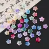 Flor de Peonía de Cristal Flor Colorida de Cinco Pétalos Cadena de Cuentas Accesorios para Joyería DIY Pulsera Pulsera Accesorios de Producto Semi-terminado Materiales