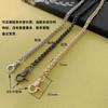 Bolso de dama de origen cadena linterna cadena cadena de serpiente correa redonda para un solo hombro accesorios para bolso diy oro