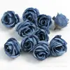 Flor de Rosa Flor de Simulação Uso em Casamento Flor Flor Falsa Botão de Flor Flor de Seda Decoração Feita à Mão Material DIY Grampo de Cabelo Estilo Floresta Acessórios de Cabeça de Flor