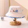 Sombrero Nuevo para Niños Sombrero de Cuenca de Copa Plana Súper Lindo Niño de Dibujos Animados Dinosaurio Pequeño Sombrero de Sol de Verano Sombrero de Pescador para Niña