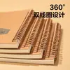 Deli LA560 Viento de Departamento Serie 2 Cuaderno Espiral A5 Cuaderno de Oficina Cuaderno Engrosado