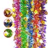 Cross-border pendente listras coloridas casamento Natal decoração casa decoração comemoração de fim de ano adereços smiley rosto listras de lã