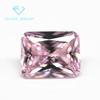 Material americano 9A rectangular biselado coche flor rosa claro taladro de corte alto carbono pequeño octogonal luz polvo circón