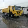 Exportação de caminhões basculantes HOWO usados, caminhões de transporte de terra e entulho 4x2 8x4, caminhões basculantes para areia e cascalho, 371 cavalos de potência para construção
