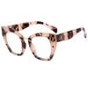 Gafas planas de estilo nuevo, personalizadas, clásicas, retro, con forma de ojo de gato, sencillas y modernas, con montura lisa, combinables con todo, antiluz azul.