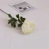 Flor Artificial Crisântemo Rico Único Paisagem de Quintal Crisântemo Sacrifício Qingming Flor Falsa Material para Flor de Funeral Decoração Simples Arte Floral