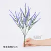 Planta verde artificial de un solo tallo y cinco ramas, flor de plástico, gypsophila, hierba de pino y hierba de espárrago para arreglos florales, separadores de ambientes y plantas decorativas