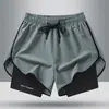 Shorts Personalizados para Impressão Direto do Fabricante, Camada Dupla de Secagem Rápida, Soltos, Esportivos Casuais, Seda Gelada, Shorts de Praia para Homens e Mulheres