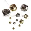 Sino de Metal Cruzado, Bicolor Prata e Dourado Galvanizado, Acessório Decorativo DIY, Pingente para Coleira de Animal de Estimação, Feriado de Natal