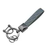 Chaveiro de couro para carro transfronteiriço, chaveiro artesanal com padrão de diamante, chaveiro de casal, chaveiro de bolsa e carro