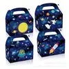 DD132 Amazon Espacio Universo Planeta Sol Júpiter Cohete Fiesta Espacial Caja Portátil de Cartón Blanco