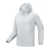 Ropa de Protección Solar de Seda de Hielo para Hombre en Verano, Estilo de Pareja de Alta Calidad, Capucha Extraíble, Transpirable, Amigable con la Piel, Ropa para la Piel Anti-UV