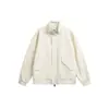 Chaqueta de Trabajo ACE Estilo Callejero Americano de Moda Corte Holgado Versátil Cuello Alto para Hombre, Top Casual Chic HJ5938