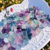 Natural colorido fluorita cascalho ornamentos polido cristal fragmentos Bonsai Fish Tank paisagem Home Decoração Fragmentos carnudos